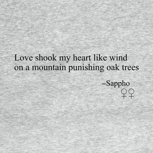 Sappho Poem (Wind on a Mountain) by SapphoStore